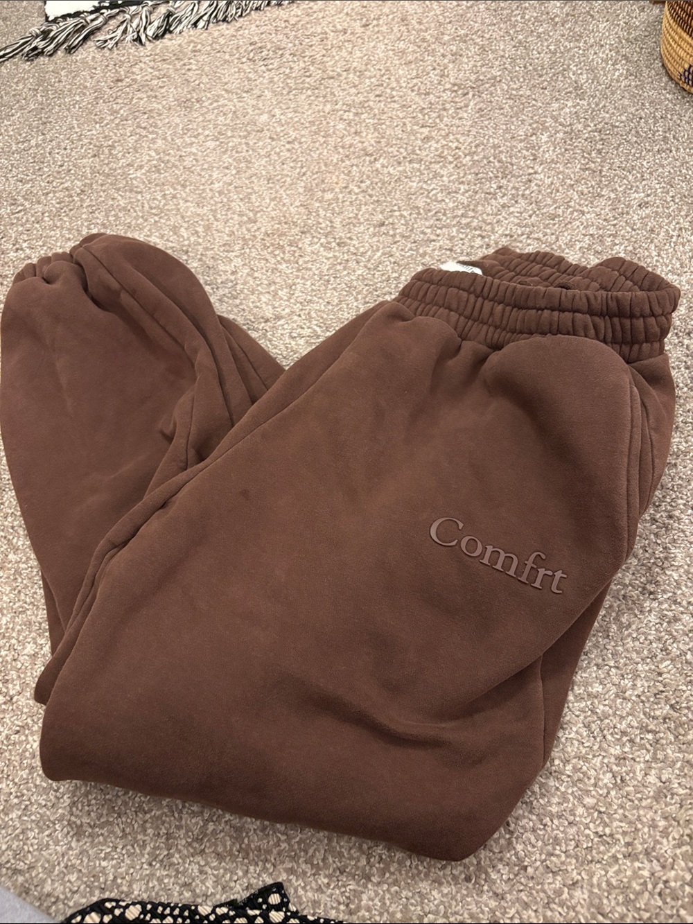 Comfrt Signature Sweatpants Joggers Brown XL